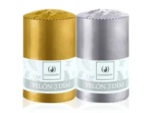 VELON 3 DIAS ILUMINARTE ORO/PLATA X 10U 8CM