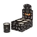 Vela Soja Votiva Etiqueta Negra x 6 u. - Vainilla