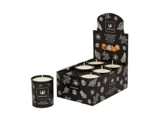 Vela Soja Votiva Etiqueta Negra x 6 u.