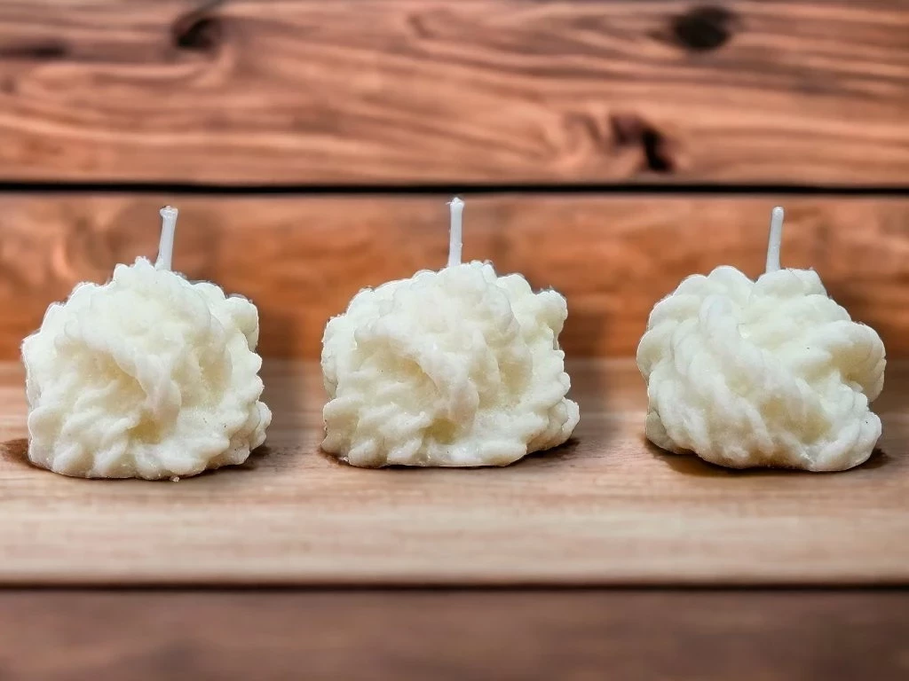 Velas Nudo Cera Vegetal x Unidad