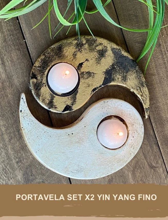 Porta Vela Set X2 Ying Yang Fino