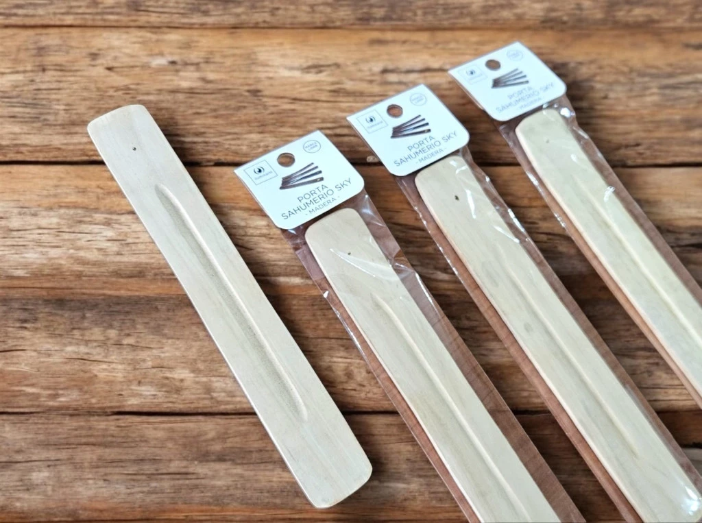 Porta Sahumerios Sky Madera Envasado Natural x 1