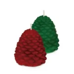 Piña Navideña 7 x 6 CM - Blanca