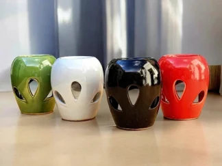 Hornillo oval con hojas 9 cm