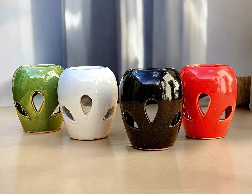 Hornillo oval con hojas 9 cm