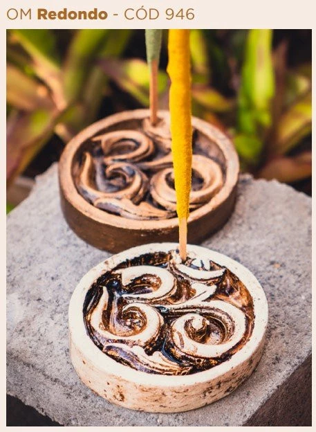 Porta Sahumerio Redondo Om