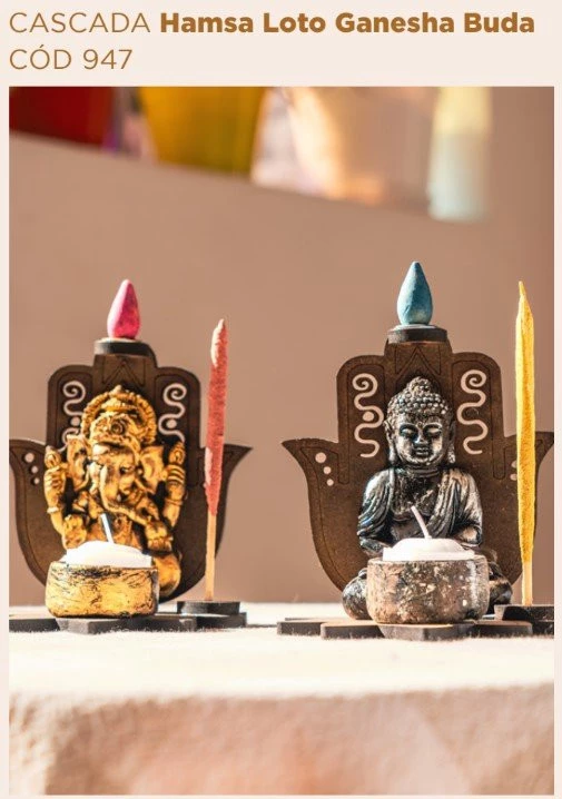 Cascada Hamsa Loto Portavela Buda