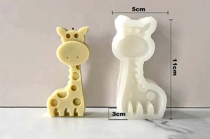 MOLDE SILICONA p/VELA JIRAFA