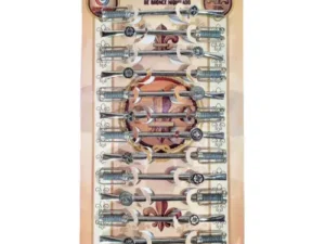 BOMBILLAS BRONCE NIQUELADO C/ ESTRIBO C/DIJE BLISTER X 1 UNIDAD