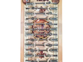 Bombillas Bronce Niquelado B/ Estribo C/Dije Blister x 12 unid