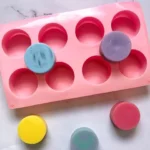 MOLDE SILICONA 8 JABONES REDONDOS
