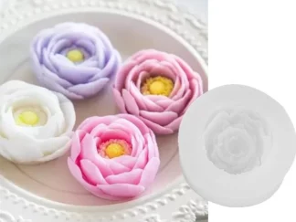 MOLDE SILICONA FLOR CAMELIA ALTA