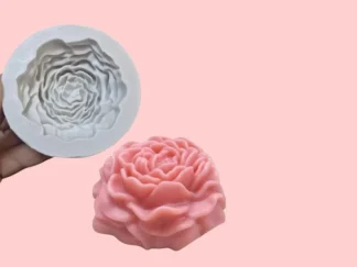 MOLDE SILICONA FLOR PEONIA CHICA