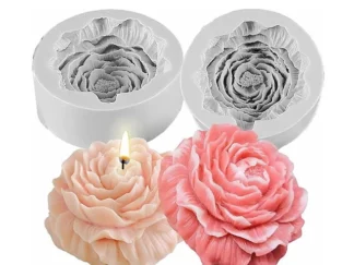 MOLDE SILICONA FLOR PEONIA GRANDE
