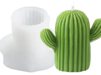 MOLDE SILICONA p/VELA CACTUS GRANDE