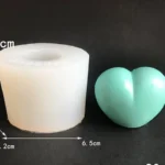 MOLDE SILICONA p/VELA CORAZON 3D