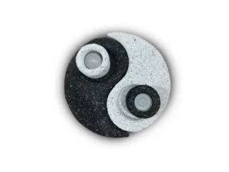 Porta vela Ying Yang