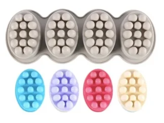 MOLDE SILICONA p/JABON MASAJEADOR (CS)