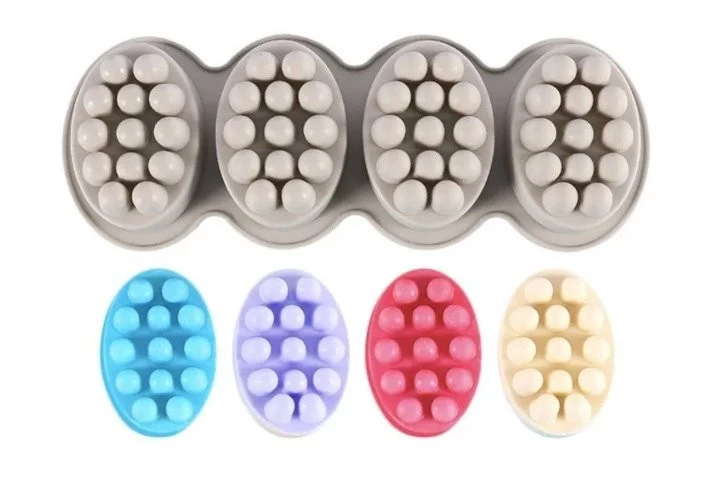 MOLDE SILICONA p/JABON MASAJEADOR (CS)