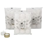 Velas de Noche Blanca Iluminarte x 12 Unid.