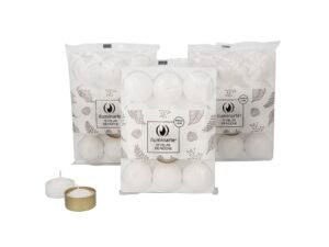 VELAS DE NOCHE BLANCA ILUMINARTE X 12 UNID.
