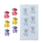 MOLDE SILICONA p/VELA 6 MINI OSITOS