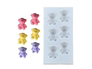 MOLDE SILICONA p/VELA 6 MINI OSITOS