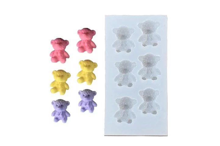 MOLDE SILICONA p/VELA 6 MINI OSITOS