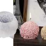 MOLDE SILICONA ESFERA DE ROSAS N* 2