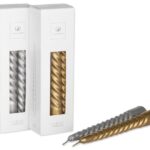 Torneada chica 15 cm Caja x 6 Oro/Plata - Blanca