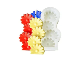 Molde p/VELAS Columna de Margaritas