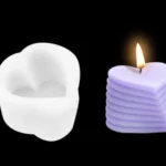 MOLDE SILICONA VELA CORAZONES SUPERPUESTOS