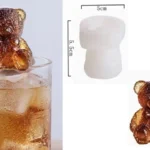 Molde silicon p/Vela Osito con Moño