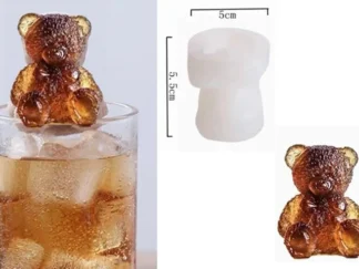 Molde silicon p/Vela Osito con Moño