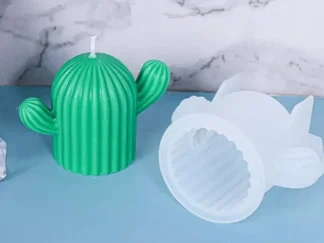 MOLDE SILICONA p/RESINA CACTUS REDONDEADO