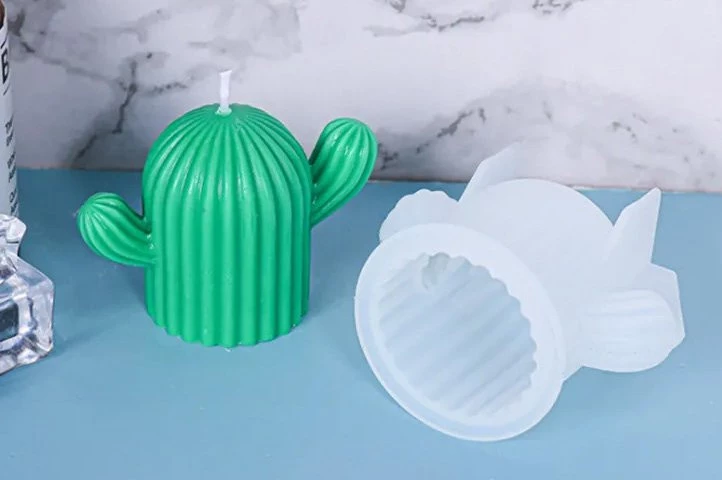 MOLDE SILICONA p/RESINA CACTUS REDONDEADO