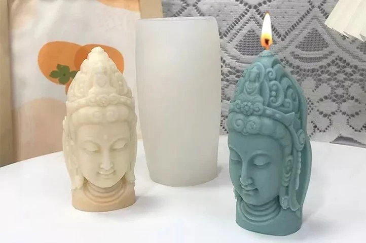 MOLDE SILICONA VELA BUDA