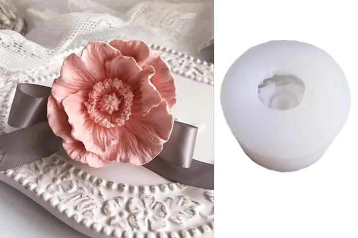 MOLDE SILICONA AMAPOLA 3D