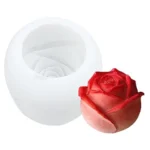 MOLDE SILICONA p/VELA PIMPOLLO DE ROSA