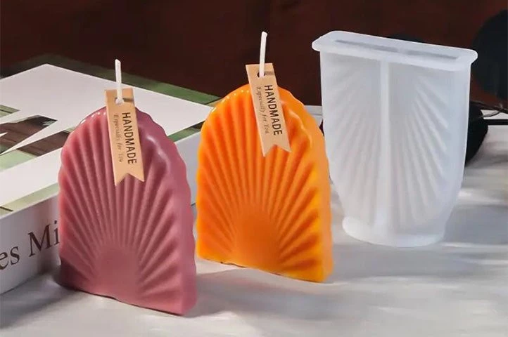 MOLDE SILICONA VELA c/RAYOS