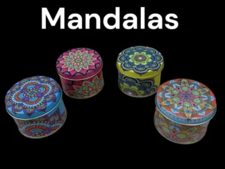 Latas Mandala 5CM DE ALTO X 6,5 CM DE DIAMETRO