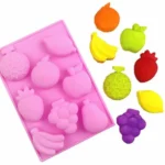 Molde Silicon 8 Figuras de Frutas