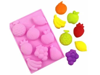 Molde Silicon 8 Figuras de Frutas