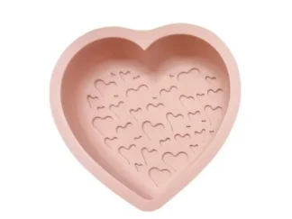 MOLDE MINI TORTERA SILICONA CORAZON c/CORAZONCITOS