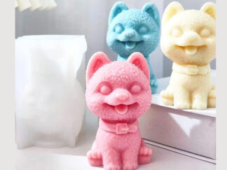 MOLDE SILICONA PERRITO c/CORREA