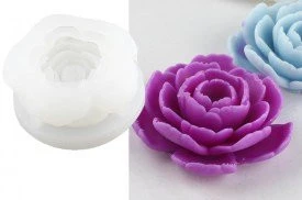 MOLDE SILICONA FLOR CAMELIA CHICA