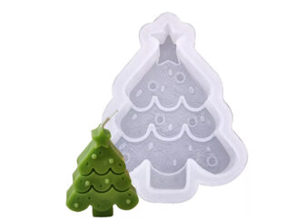 MOLDE SILICONA VELA ARBOLITO DE NAVIDAD