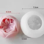 MOLDE SILICONA FLOR ROSA INGLESA GRANDE
