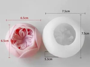 MOLDE SILICONA FLOR ROSA INGLESA GRANDE