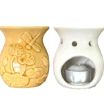 HORNILLO LIBELULAS Y FLORES 8,2 CM - Amarillo